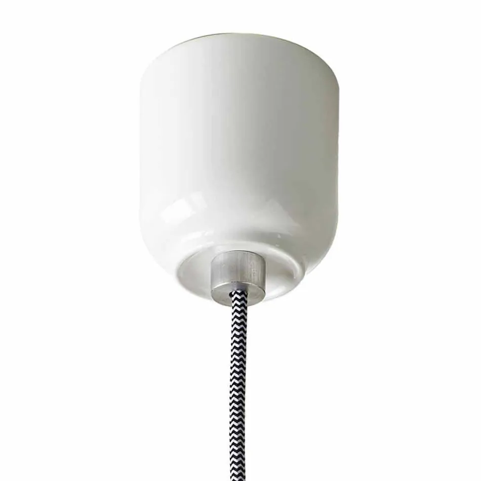 Moderní závěsná lampa ve dvoubarevné keramice vyrobené v Itálii v Itálii Viadurini