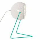 Moderní stolní lampa In-es.artdesign Ručně vyrobená bavlněná textura T1 Viadurini