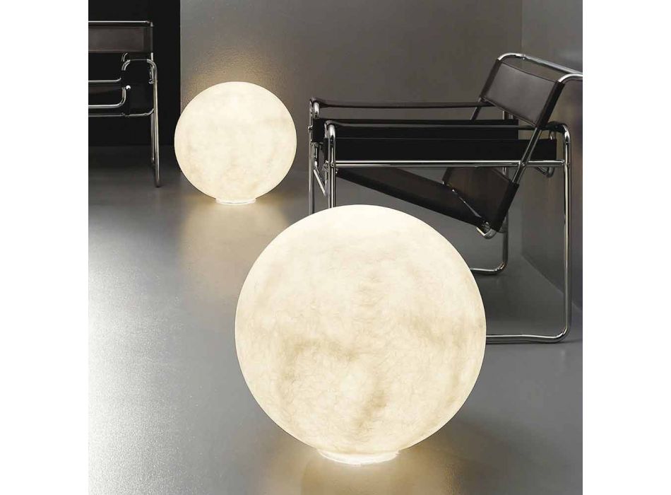 Moderní kuličková stolní lampa In-es.artdesign Nebulita podlahového měsíce Viadurini