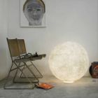 Moderní kuličková stolní lampa In-es.artdesign Nebulita podlahového měsíce Viadurini