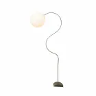 Moderní bílá stojací lampa nebulit In-es. Design Luna H210cm Viadurini