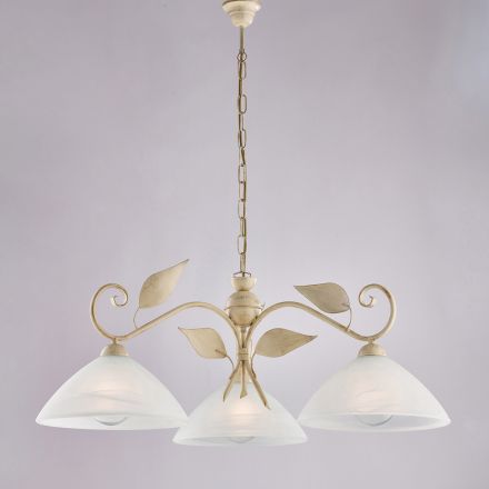 Moderní skleněná a kovová lampa vyrobená v Itálii ideální do každé místnosti - Carina Viadurini