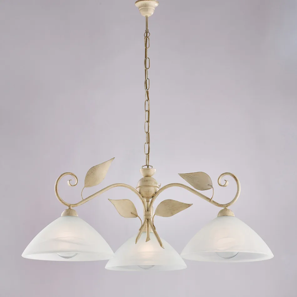 Moderní skleněná a kovová lampa vyrobená v Itálii ideální do každé místnosti - Carina Viadurini