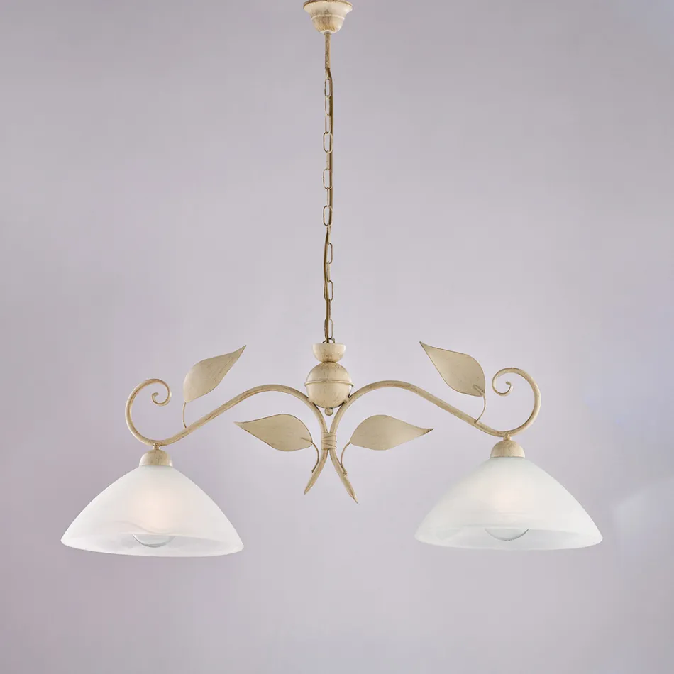 Moderní skleněná a kovová lampa vyrobená v Itálii ideální do každé místnosti - Carina Viadurini