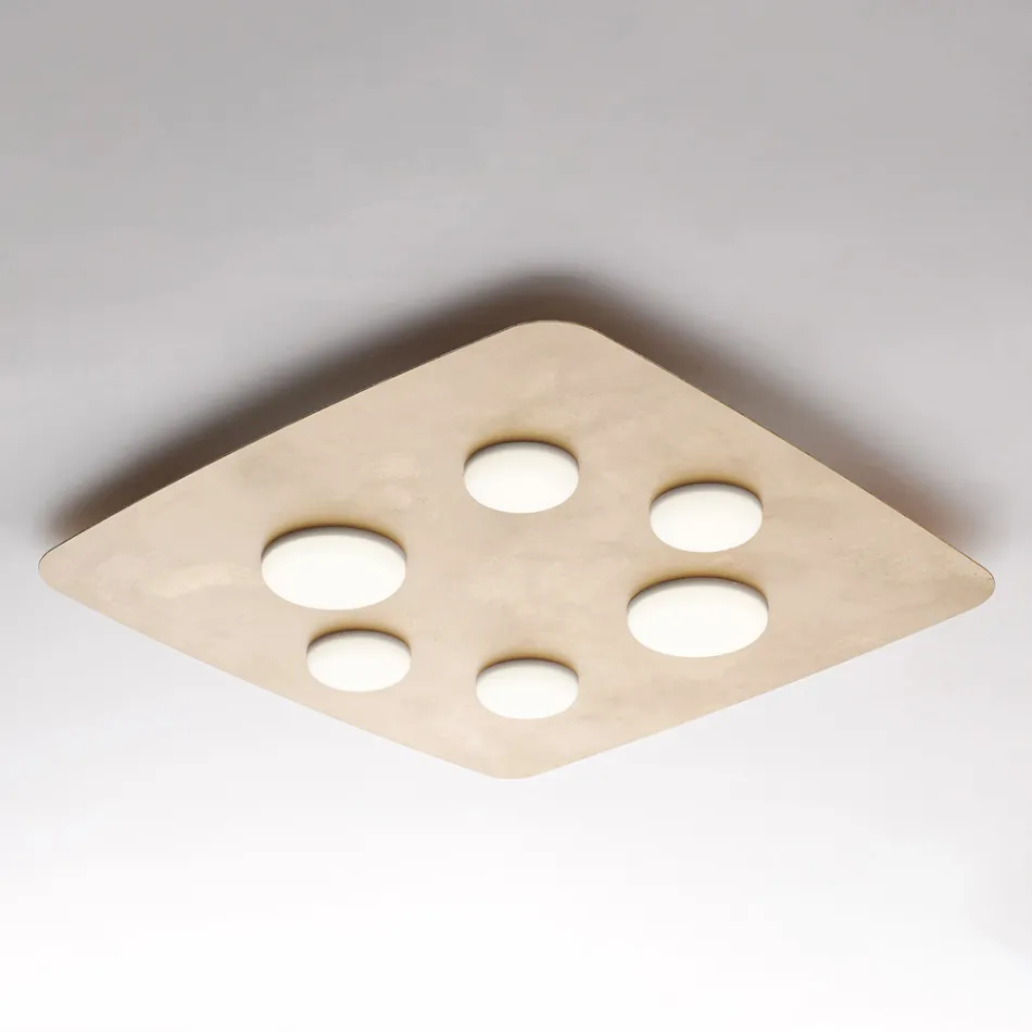 Moderní skleněná a kovová lampa pro stylovou interiérovou dekoraci – Kepler Viadurini