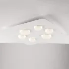 Moderní skleněná a kovová lampa pro stylovou interiérovou dekoraci – Kepler Viadurini