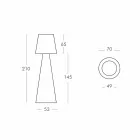 Moderní venkovní lampa Slide Pivot bright white vyrobená v Itálii Viadurini