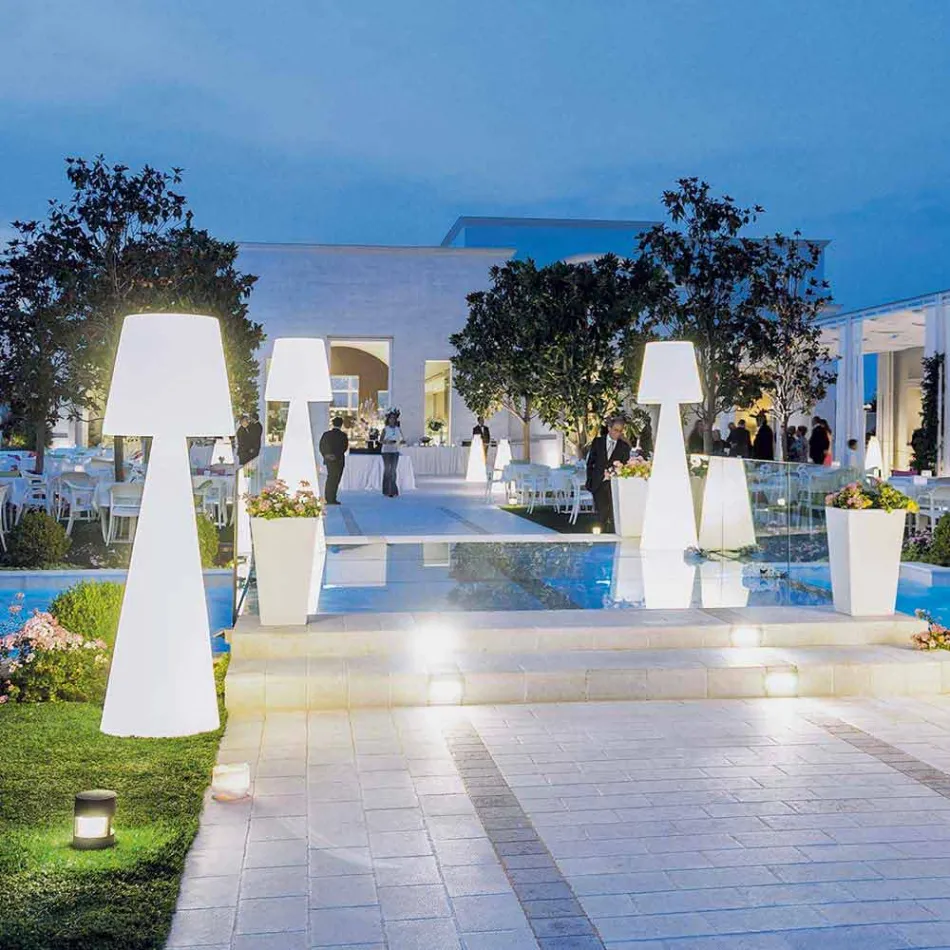 Moderní venkovní lampa Slide Pivot bright white vyrobená v Itálii Viadurini