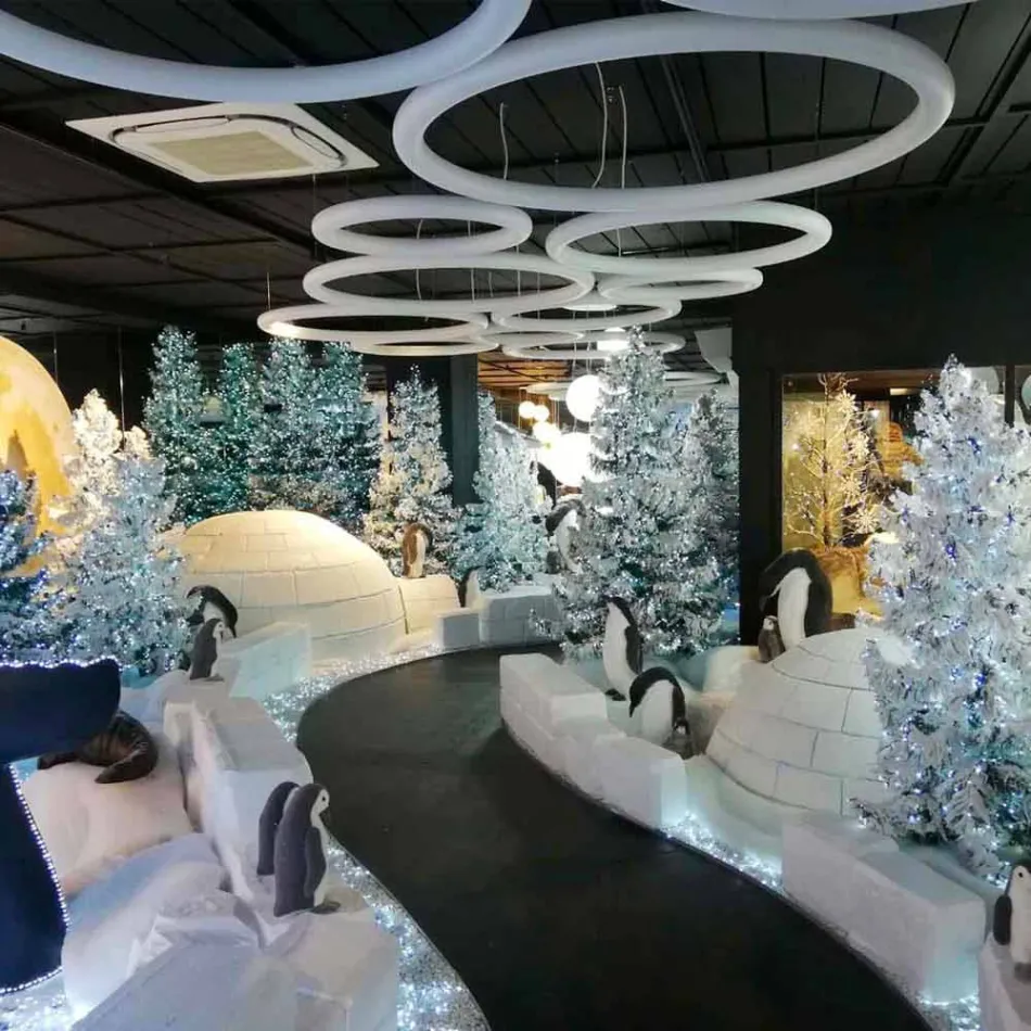 Moderní kulatá závěsná lampa z polyethylenu vyrobená v Itálii - Slide Giotto Viadurini