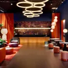 Moderní kulatá závěsná lampa z polyethylenu vyrobená v Itálii - Slide Giotto Viadurini