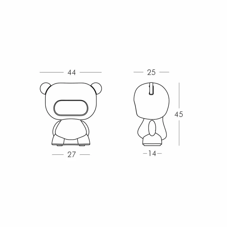 Slide Čistě barevné stolní lampičky vyrobené v Itálii Viadurini