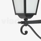 Venkovní lampa vyrobená z antracitového hliníku a skla Made in Italy - Elric Viadurini