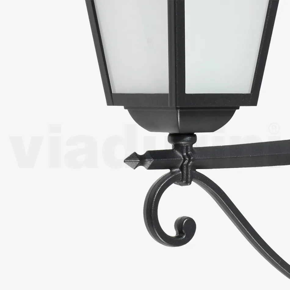 Venkovní lampa vyrobená z antracitového hliníku a skla Made in Italy - Elric Viadurini