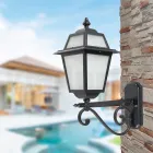 Venkovní lampa vyrobená z antracitového hliníku a skla Made in Italy - Elric Viadurini
