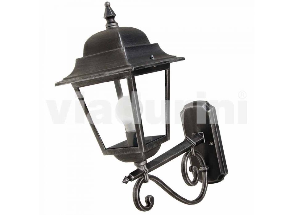 Venkovní nástěnná lampa z hliníku vyrobená v Itálii, Aquilina Viadurini
