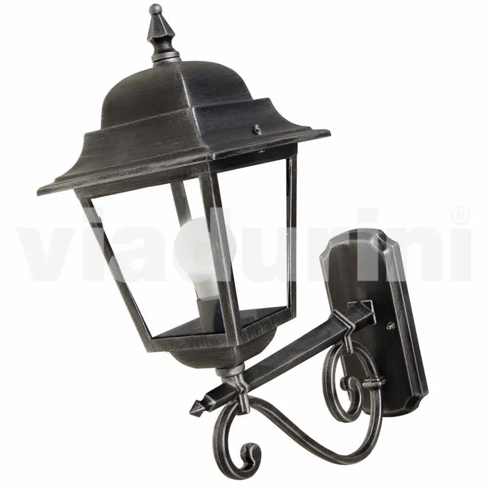 Venkovní nástěnná lampa z hliníku vyrobená v Itálii, Aquilina Viadurini