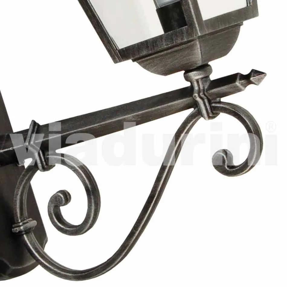 Venkovní nástěnná lampa z hliníku vyrobená v Itálii, Aquilina Viadurini