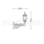 Venkovní nástěnné svítidlo z hliníku Made in Italy - Leona Viadurini