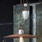 řemesla a dolů keramiky lampy a Metallo Kristen Ferroluce Viadurini