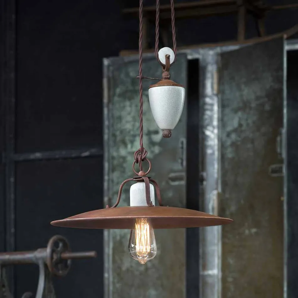 řemesla a dolů keramiky lampy a Metallo Kristen Ferroluce Viadurini