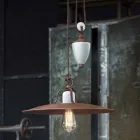 řemesla a dolů keramiky lampy a Metallo Kristen Ferroluce Viadurini