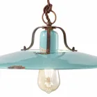 country a dolů lampa v kovovém a keramické řemesel Evelyn Viadurini