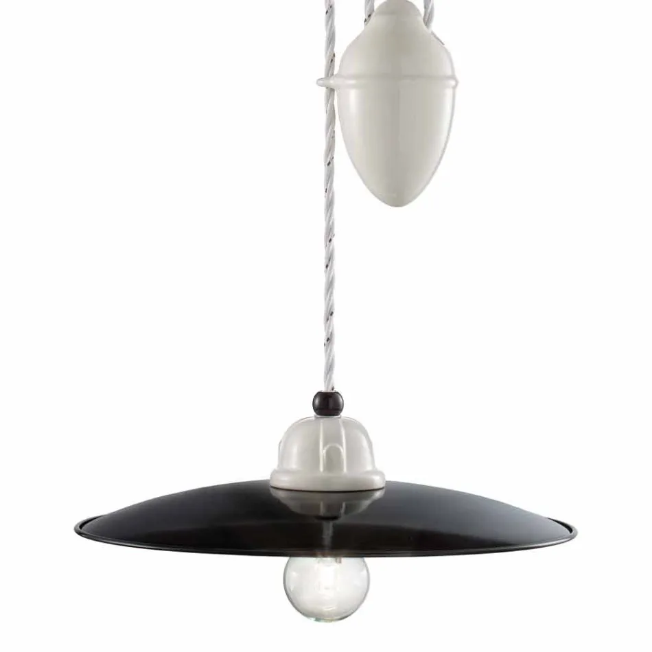 Lampa downs ruční keramiku Melissa Ferroluce Viadurini