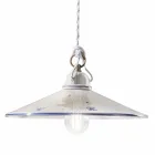 Závěsná lampa z ručně malované keramiky a železa 3 velikosti - Asti Viadurini