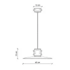 Závěsné svítidlo ze železa a průmyslové ručně vyráběné keramiky - Urban Viadurini