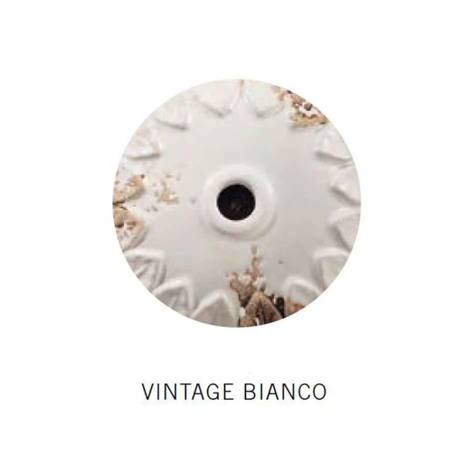 Průmyslové závěsné svítidlo Ručně vyráběné železo a keramika - průmyslové Viadurini