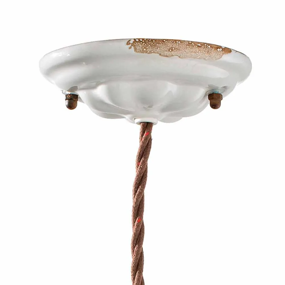 Nastavitelné závěsné svítidlo keramiky a metalo Alayna Ferroluce Viadurini