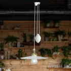 Závěsné svítidlo nahoru a dolů ze železa a lesklé keramiky 2 velikosti - Asti Viadurini