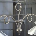 Závěsná lampa 2 svítidla ručně vyrobená z lesklé keramiky s růžemi - Lecco Viadurini