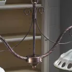 Závěsná lampa 2 svítidla z ručně vyráběné keramiky s Passanastri - Neapol Viadurini