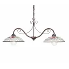 Závěsná lampa 2 svítidla z ručně vyráběné keramiky s Passanastri - Neapol Viadurini