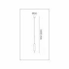 Závěsná lampa s 1, 3 nebo 6 světly v mosazném moderním designu - Typha od Il Fanale Viadurini