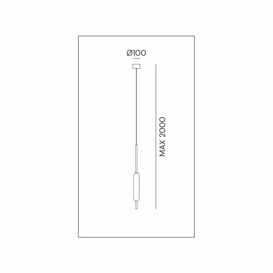 Závěsná lampa s 1, 3 nebo 6 světly v mosazném moderním designu - Typha od Il Fanale Viadurini