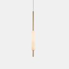 Závěsná lampa s 1, 3 nebo 6 světly v mosazném moderním designu - Typha od Il Fanale Viadurini