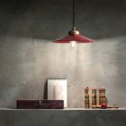 Závěsná lampa ručně vyrobená z keramiky a vintage starožitné mosazi - barvy Viadurini