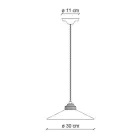 Závěsná lampa ručně vyrobená z keramiky a vintage starožitné mosazi - barvy Viadurini