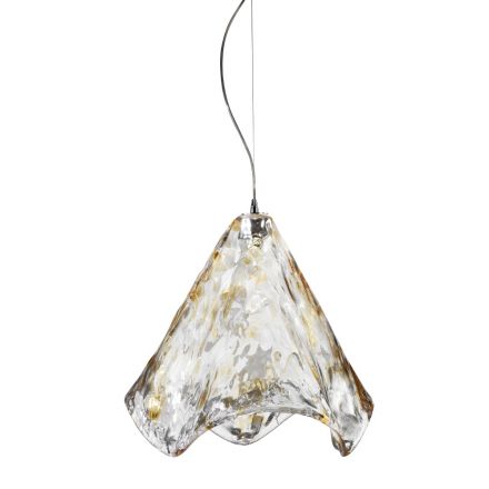 Ručně vyráběná závěsná lampa z foukaného benátského skla 35 46 cm - Mary Viadurini