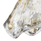 Ručně vyráběná závěsná lampa z foukaného benátského skla 35 46 cm - Mary Viadurini