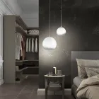 Ručně vyráběná závěsná lampa z benátského foukaného skla - Nova Viadurini