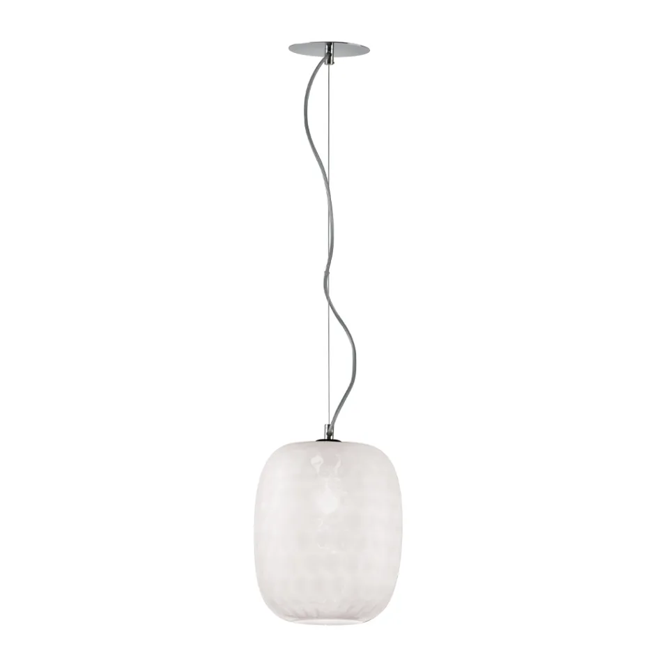 Ručně vyráběná závěsná lampa z foukaného benátského skla - Cloe Balloton Viadurini