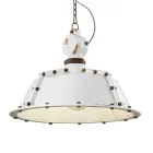 Průmyslová řemeslná závěsná lampa ze železa a keramiky - průmyslová Viadurini