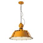 Průmyslová řemeslná závěsná lampa ze železa a keramiky - průmyslová Viadurini