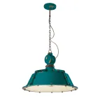Průmyslová řemeslná závěsná lampa ze železa a keramiky - průmyslová Viadurini