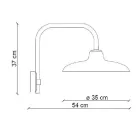 Závěsná lampa Černý keramický a železný průmyslový vintage design - Bew Viadurini