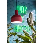 Retro styl závěsná lampa v keramice Vyrobeno v Itálii - Ferroluce Caxixi Viadurini