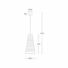Design závěsné svítidlo vyrobené z Itálie Vyrobeno v Itálii - Cervino Aldo Bernardi Viadurini